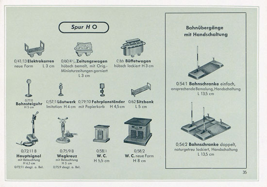 Kibri Katalog 1953