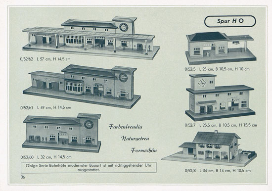 Seite 38 Kibri Katalog 1953