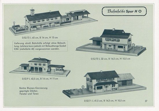Seite 39 Kibri Katalog 1953