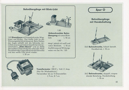 Seite 45 Kibri Katalog 1953