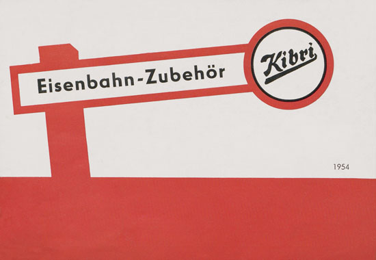 Kibri Katalog Modellbahn-Zubehör 1954