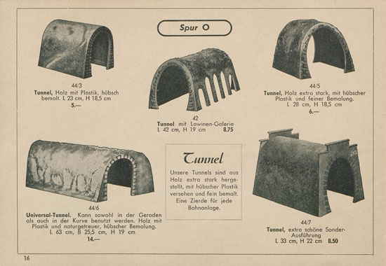 Kibri Katalog Modellbahn-Zubehör 1954