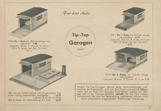 Kibri Katalog Modellbahn-Zubehör 1954