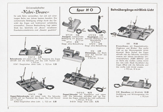 Seite 2 Kibri Katalog 1955
