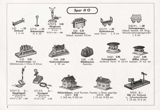 Seite 4 Kibri Katalog 1955