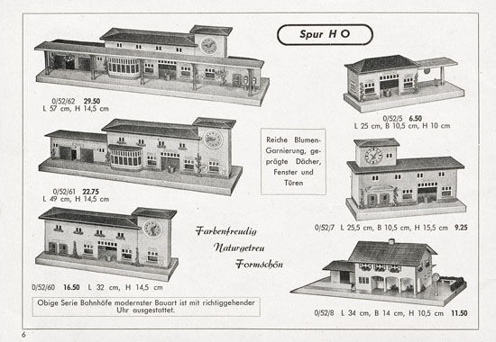 Seite 6 Kibri Katalog 1955