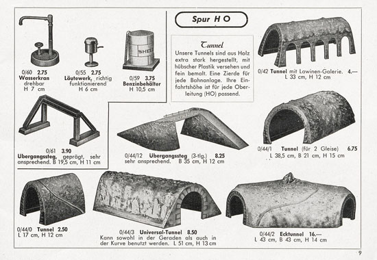 Seite 9 Kibri Katalog 1955