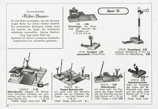 Seite 10 Kibri Katalog 1955