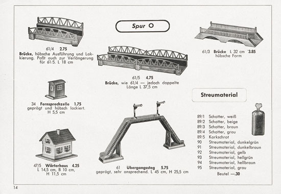 Seite 14 Kibri Katalog 1955