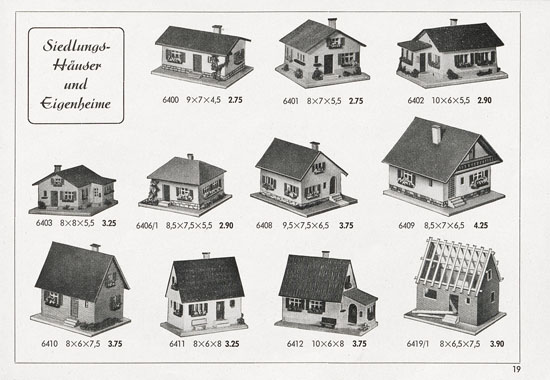 Seite 19 Kibri Katalog 1955