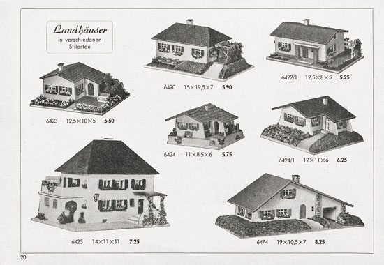 Seite 20 Kibri Katalog 1955