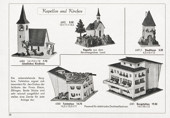 Seite 28 Kibri Katalog 1955