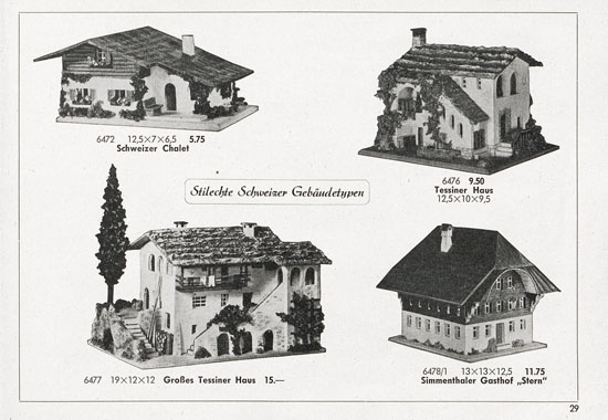 Seite 29 Kibri Katalog 1955