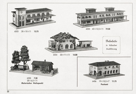 Seite 30 Kibri Katalog 1955