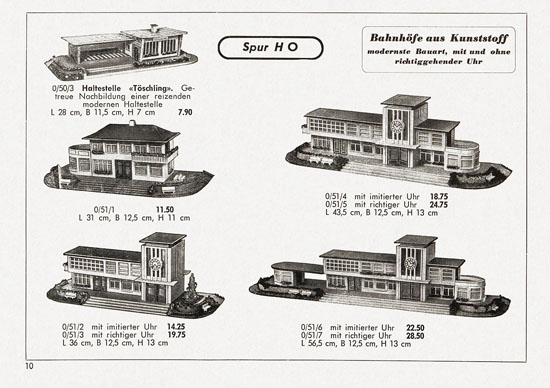 Seite 10 Kibri Katalog Eisenbahn-Zubehör 1957