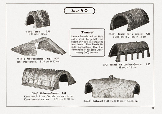 Seite 15 Kibri Katalog Eisenbahn-Zubehör 1957