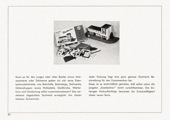 Seite 20 Kibri Katalog Eisenbahn-Zubehör 1957
