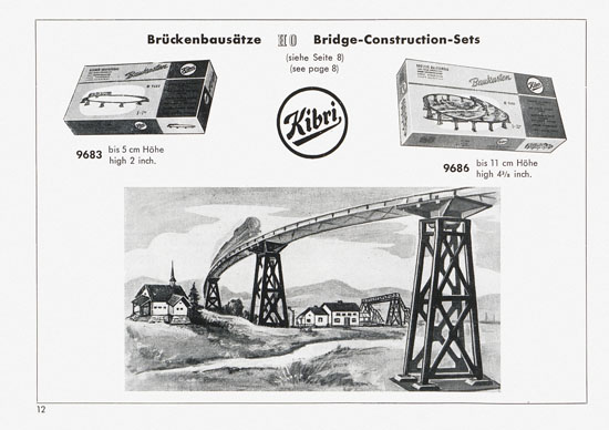 Kibri Katalog Neuheiten 1958