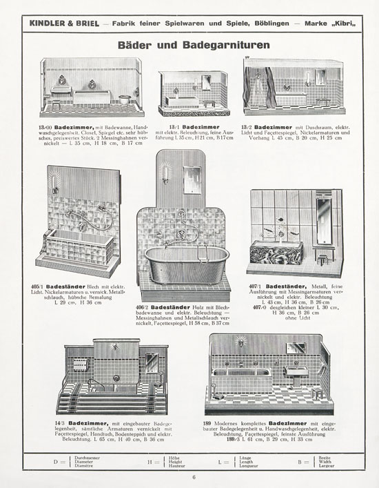 Kibri Katalog 1932