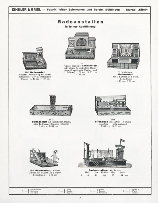 Kibri Katalog 1932