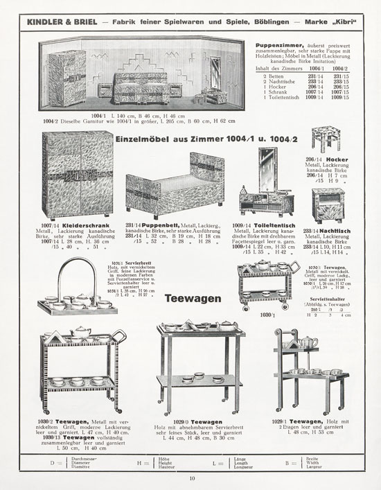 Seite 12 Kibri Katalog 1932