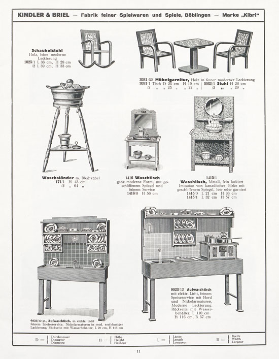 Kibri Katalog 1932