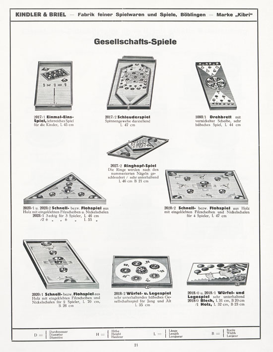 Kibri Katalog 1932