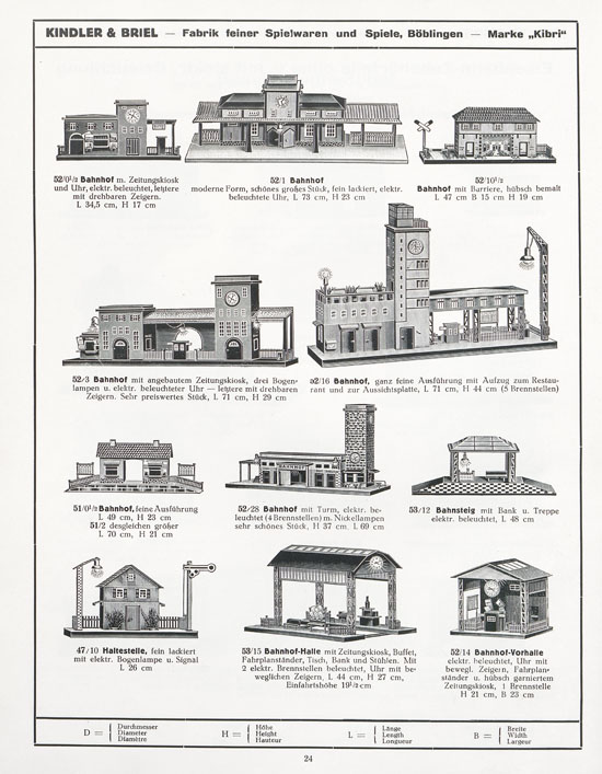 Kibri Katalog 1932