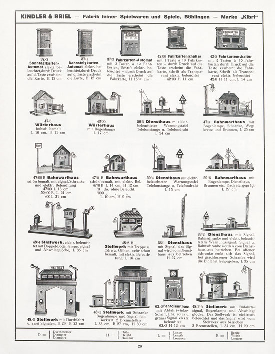 Seite 28 Kibri Katalog 1932