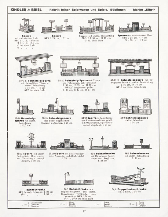 Seite 29 Kibri Katalog 1932
