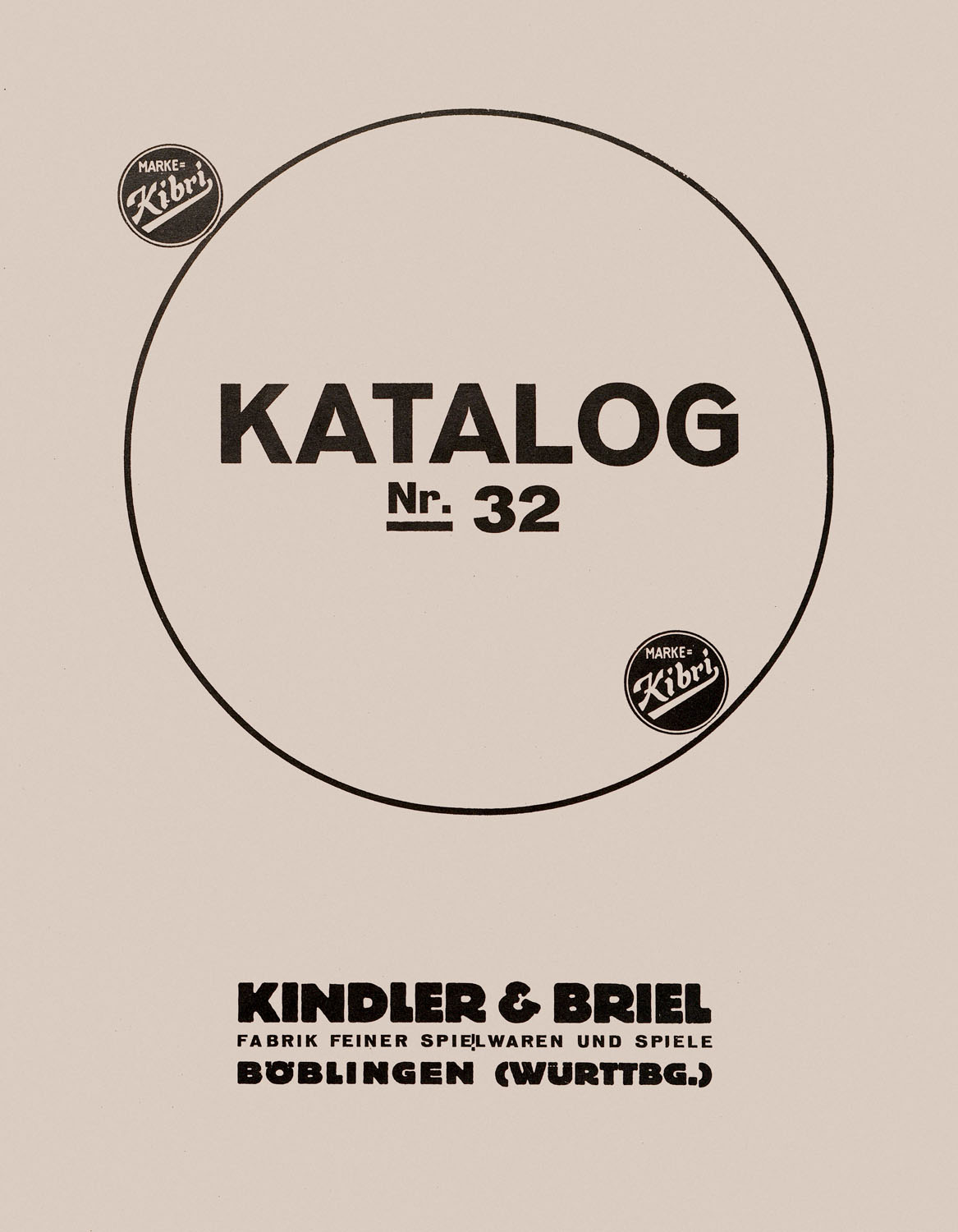 Kibri Katalog 1932
