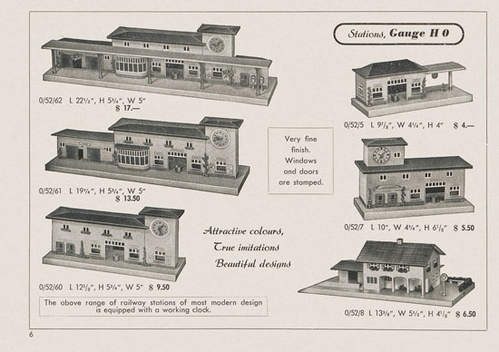 Kibri Railways Accessories catalog 1954