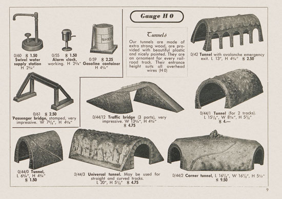 Kibri Railways Accessories catalog 1954