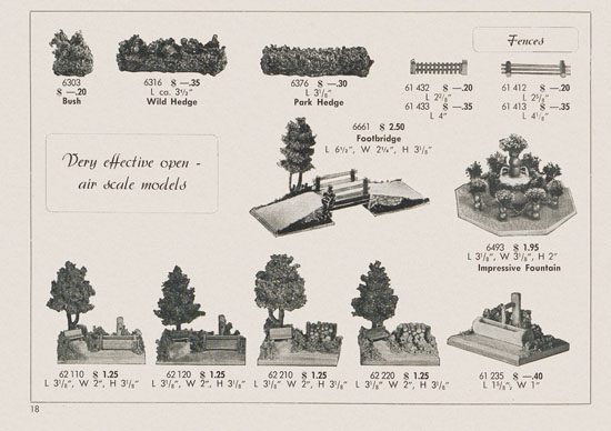 Kibri Railways Accessories catalog 1954