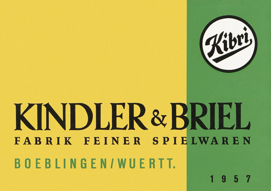 Seite 1 Kibri Spielwaren und Eisenbahn-Zubehörteile 1957