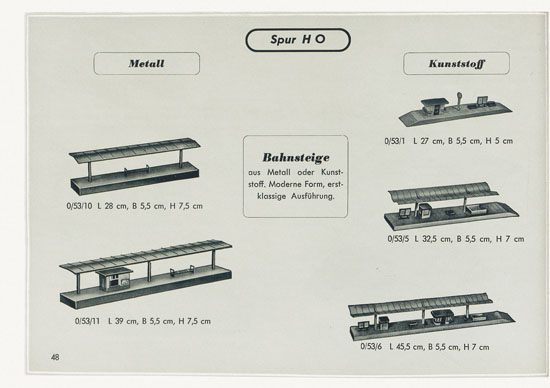 Kibri Spielwaren und Eisenbahn-Zubehörteile 1957