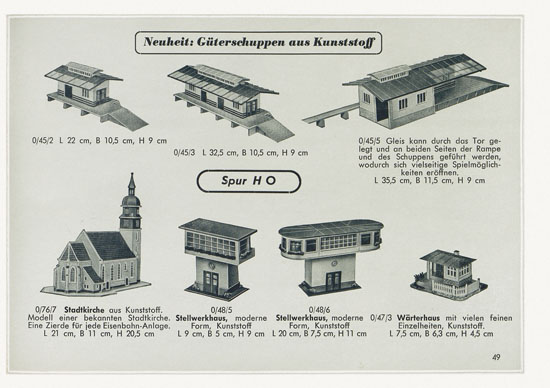 Seite 51 Kibri Spielwaren und Eisenbahn-Zubehörteile 1957