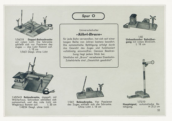 Seite 55 Kibri Spielwaren und Eisenbahn-Zubehörteile 1957
