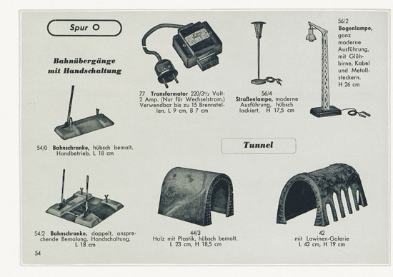 Seite 56 Kibri Spielwaren und Eisenbahn-Zubehörteile 1957