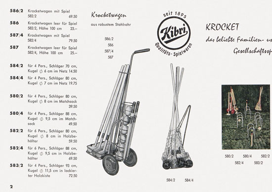 Kibri Spielwaren und Modellbahn-Zubehör 1959