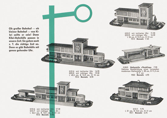 Kibri Spielwaren und Modellbahn-Zubehör 1959