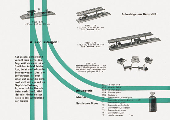 Kibri Spielwaren und Modellbahn-Zubehör 1959