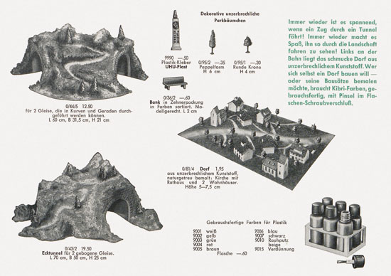 Kibri Spielwaren und Modellbahn-Zubehör 1959