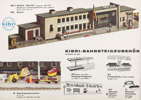 Kibri Katalog Modellbahn-Zubehör 1964