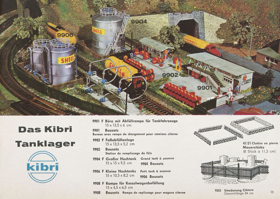 Kibri Katalog Modellbahn-Zubehör 1964