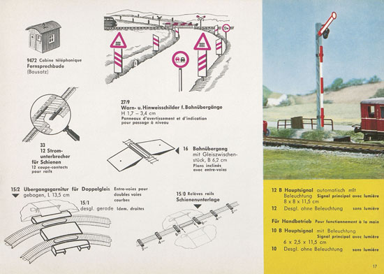 Kibri Katalog Modellbahn-Zubehör 1964