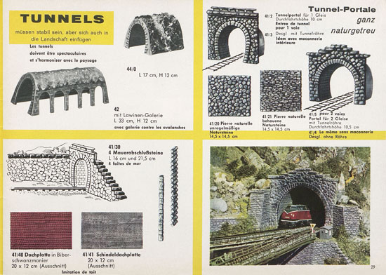 Kibri Katalog Modellbahn-Zubehör 1964