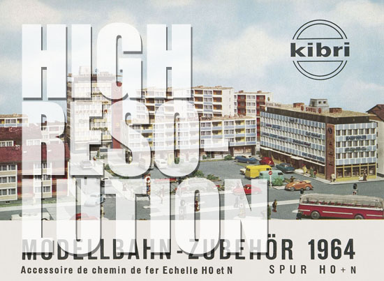 Kibri Katalog Modellbahn-Zubehör 1964