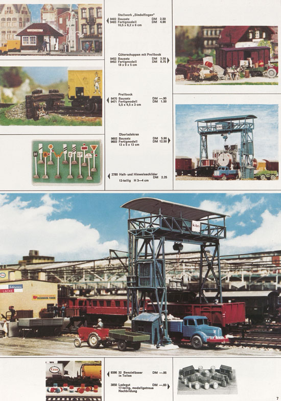 Seite 7 Kibri Katalog Modellbahn-Zubehör 1967-1968