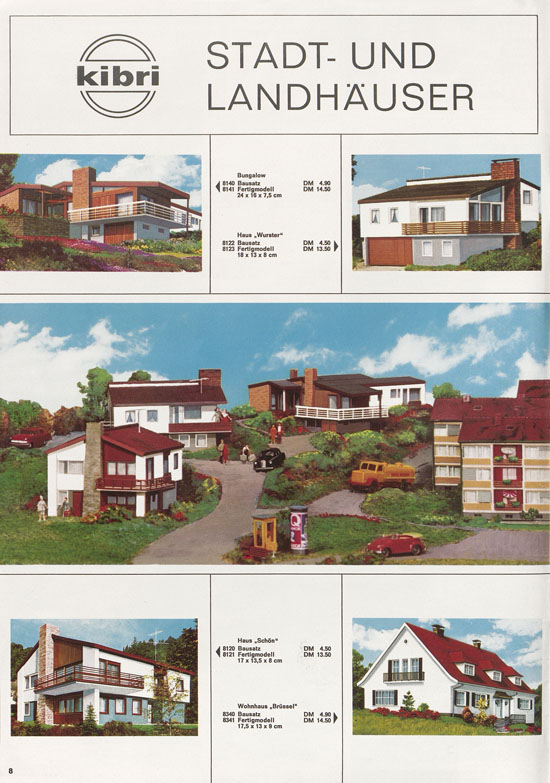 Seite 8 Kibri Katalog Modellbahn-Zubehör 1967-1968